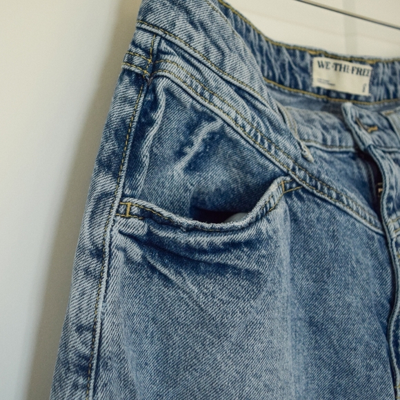 Free People denim maxi skirt - Picture 3 of 7